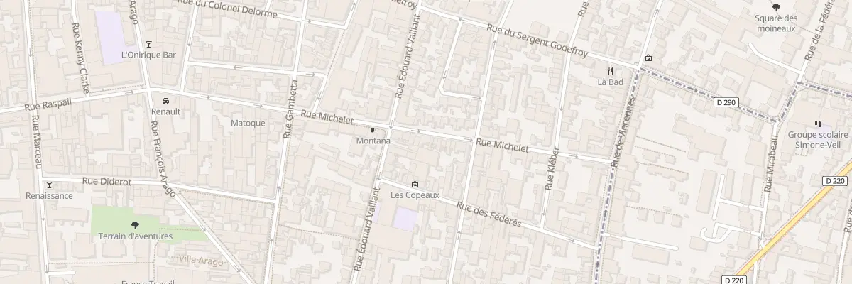 Plan du 39 Rue Michelet à Montreuil