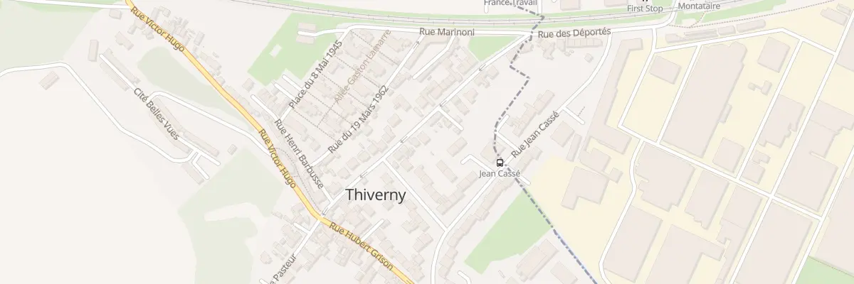 Plan du 14 Rue Jean Jaurès à Thiverny