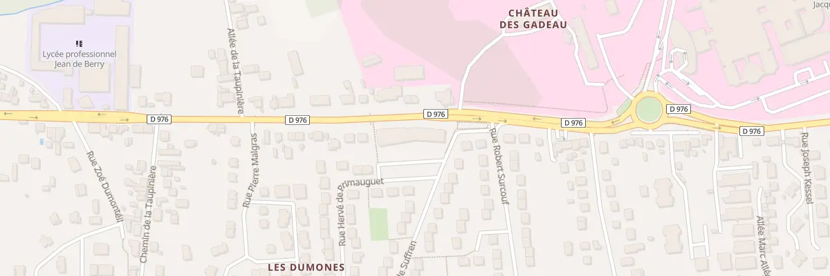 Plan du 2B Rue Pierre André de Suffren à Bourges