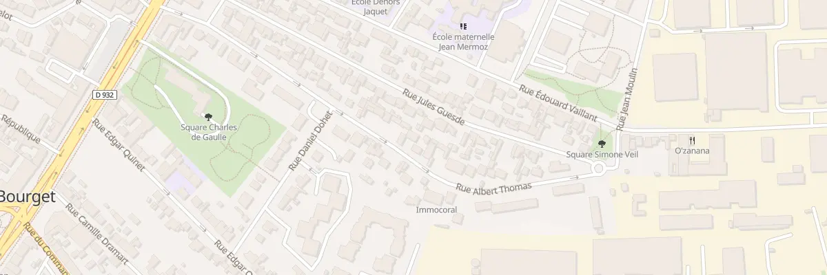 Plan du 45 Rue Albert Thomas au Bourget