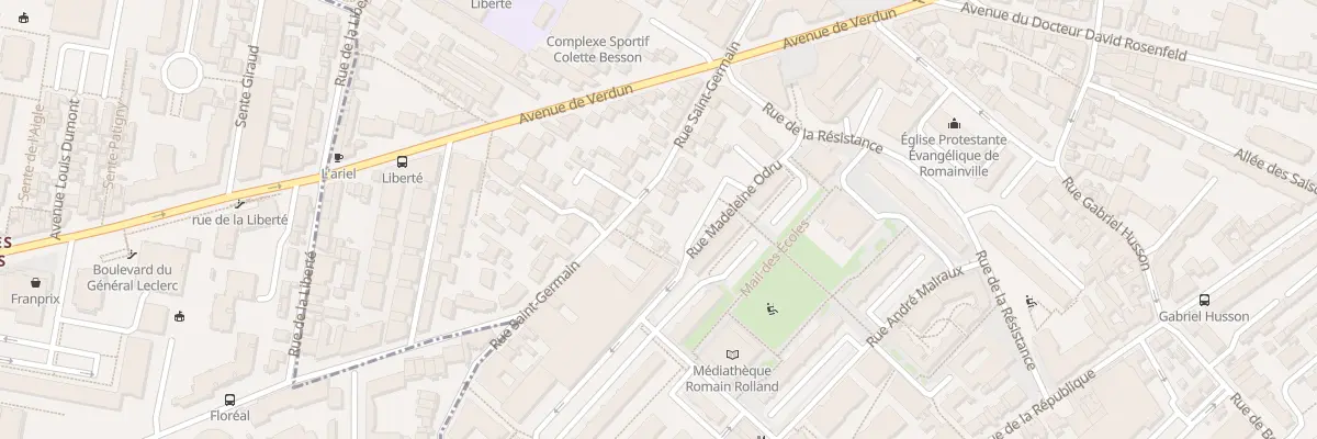 Plan du 59 Rue Saint - Germain à Romainville