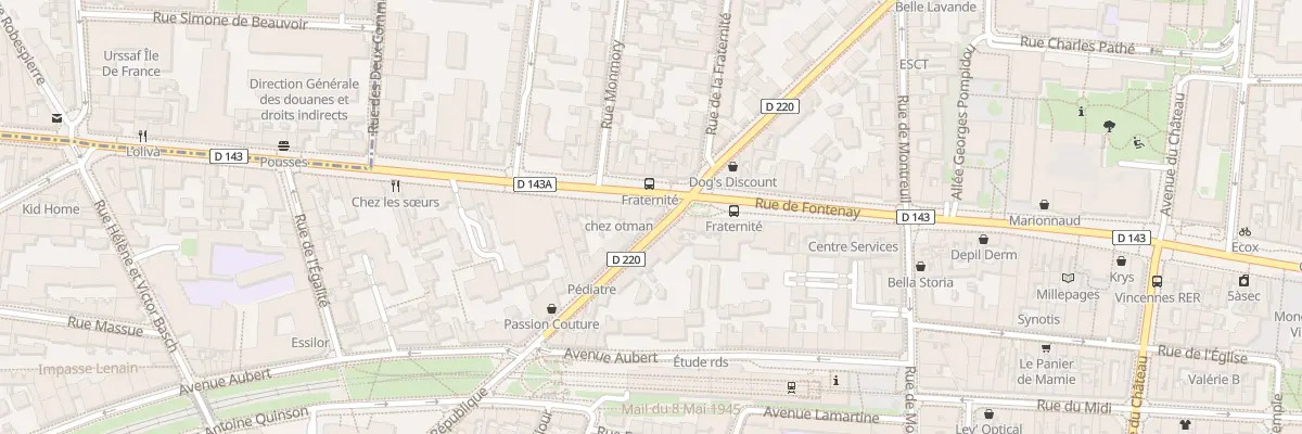 Plan du 141 Rue de Fontenay à Vincennes