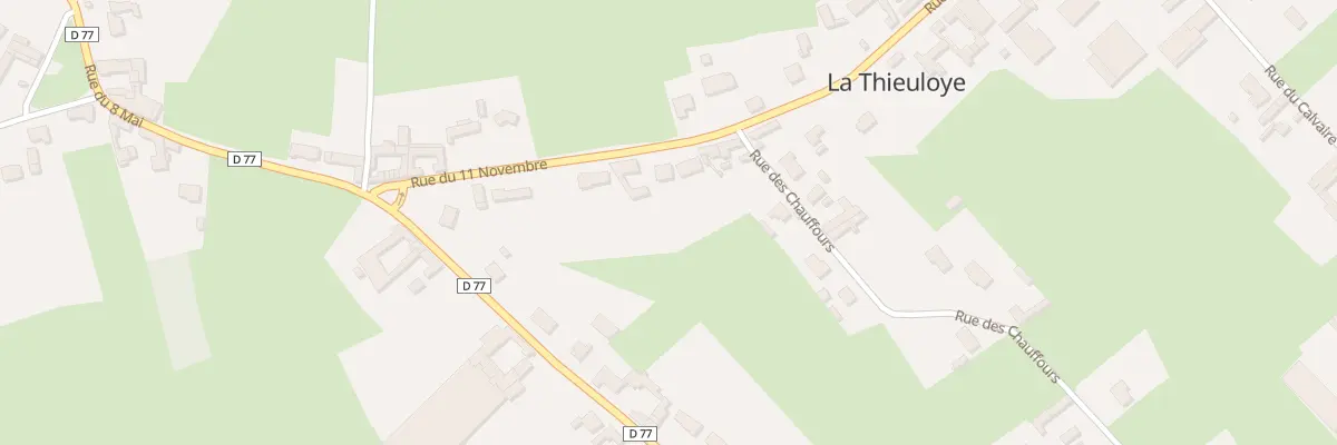Plan du 39 Rue du Onze Novembre à La Thieuloye