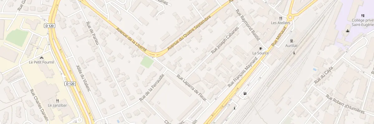 Plan du 30 Rue Joseph Cabanes à Aurillac