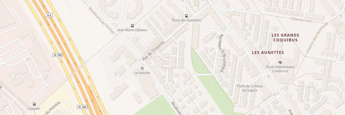 Plan du 94F Rue de l’Essonne à Évry-Courcouronnes