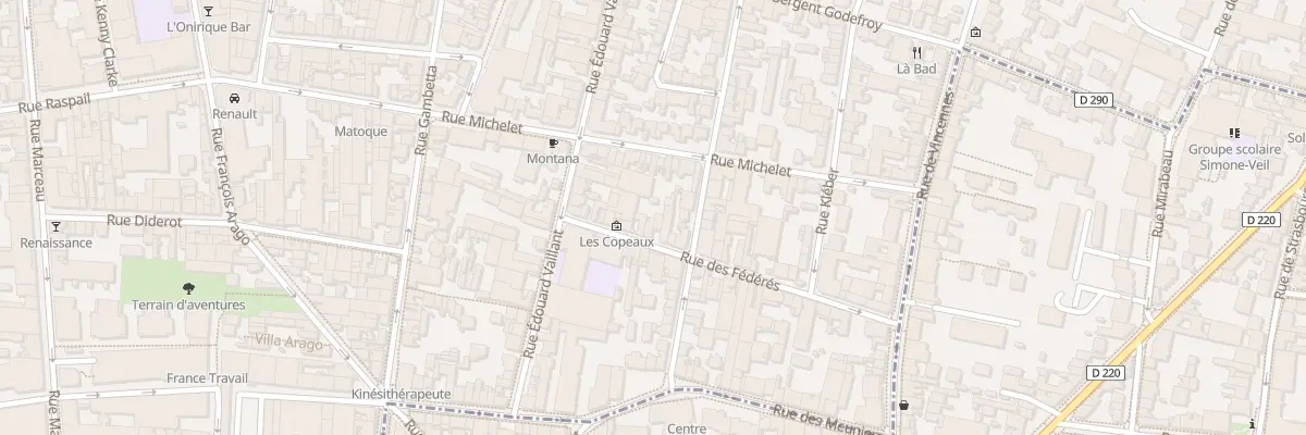 Plan du 30 Rue des Fédérés à Montreuil