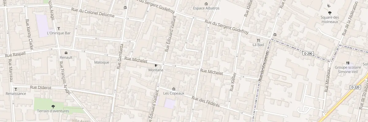 Plan du 34 Rue Michelet à Montreuil