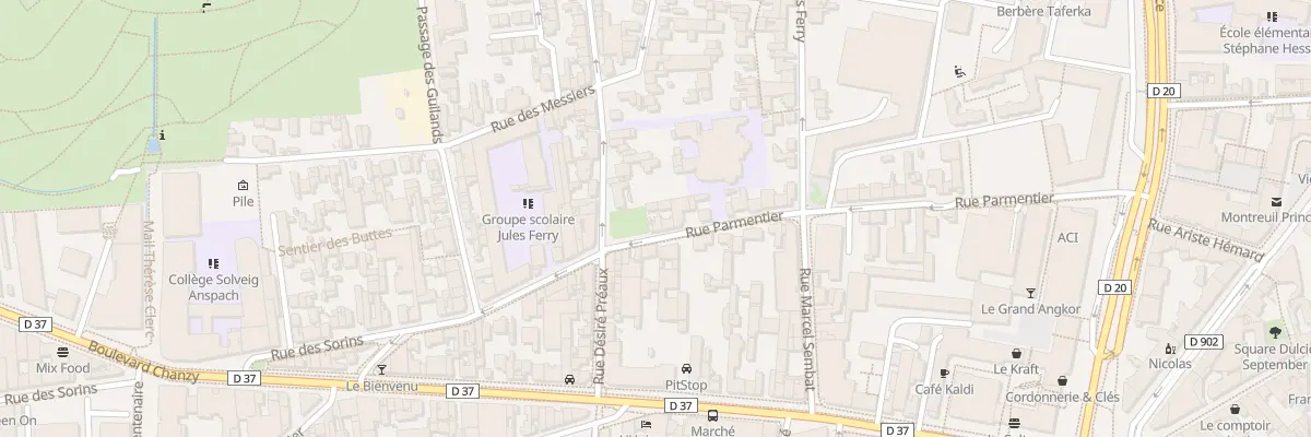 Plan du 42 Rue Parmentier à Montreuil