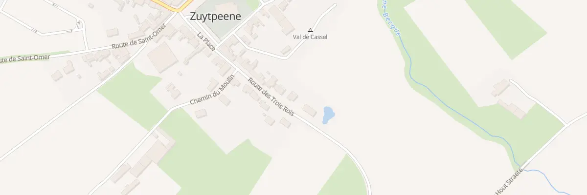 Plan du 107 Rte des Trois Rois à Zuytpeene