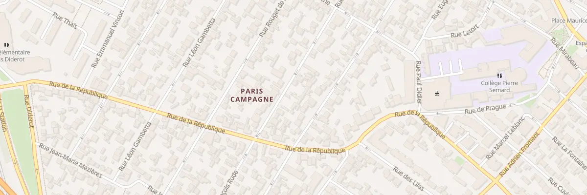 Plan du 71 Rue Francois Rude à Drancy