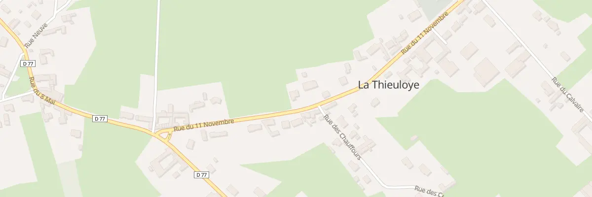 Plan du 34 Rue du Onze Novembre à La Thieuloye