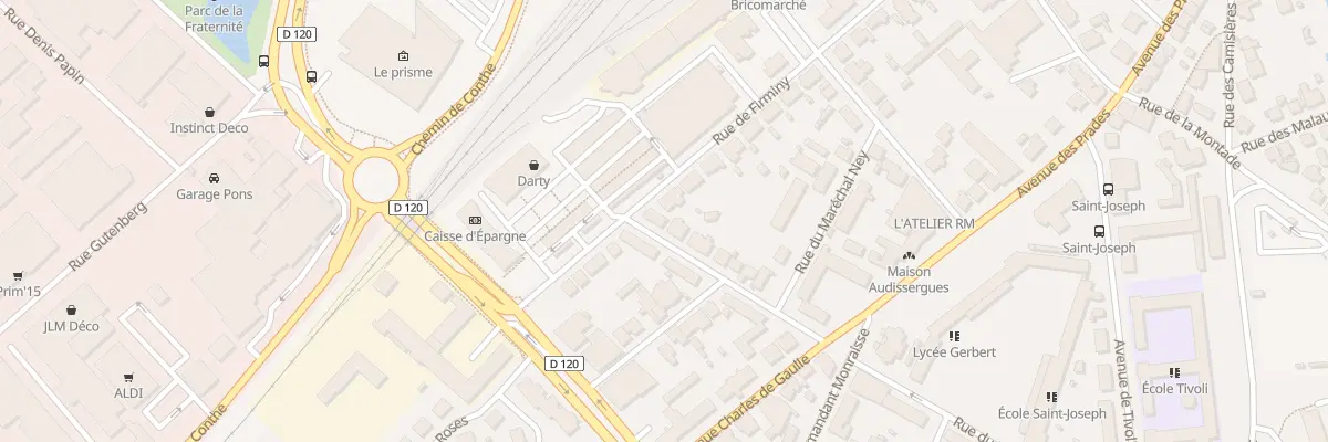Plan du 32 Rue Docteur Emile Roux à Aurillac