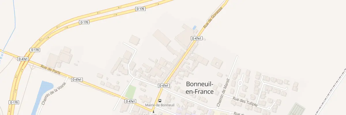 Plan du 13 Rue de Gonesse à Bonneuil-en-France