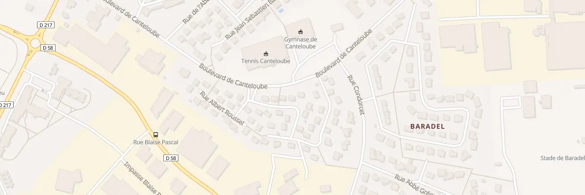 Plan du 7 Rue Georges Bizet à Aurillac