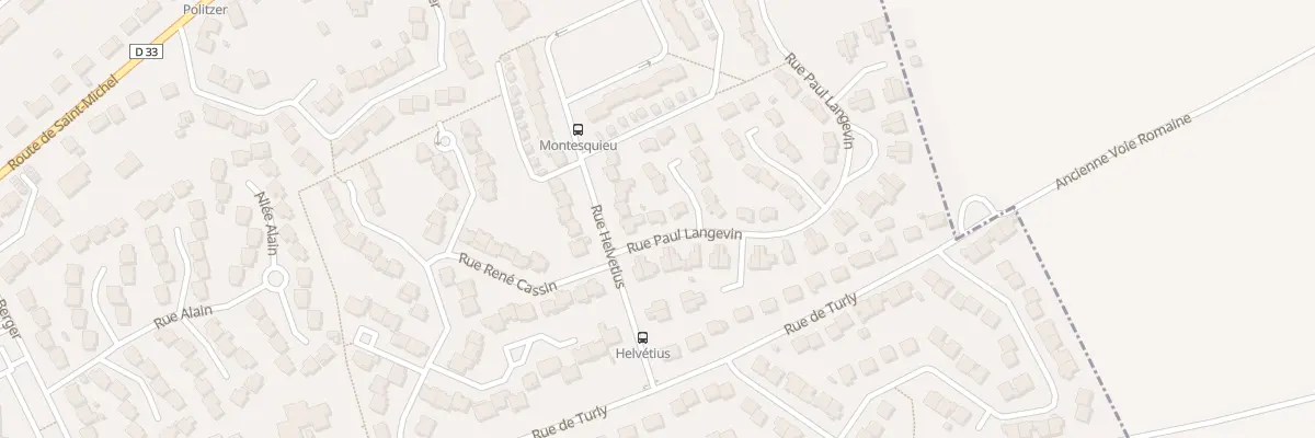 Plan du 3 Rue Paul Langevin à Bourges