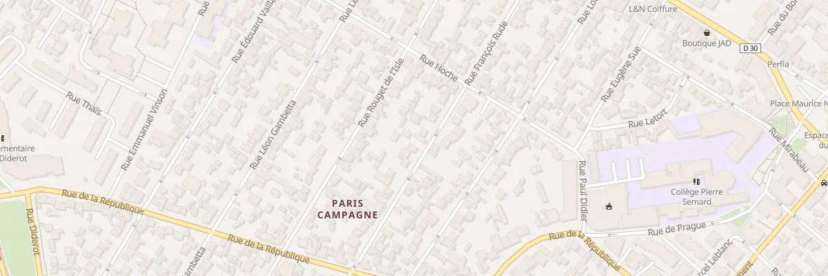 Plan du 56 Rue Francois Rude à Drancy