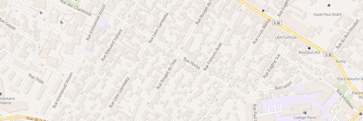 Plan du 37 Rue Rouget de l’Isle à Drancy