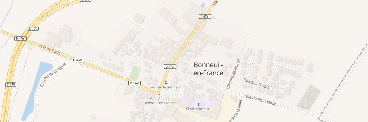Plan du 6 Rue de Gonesse à Bonneuil-en-France