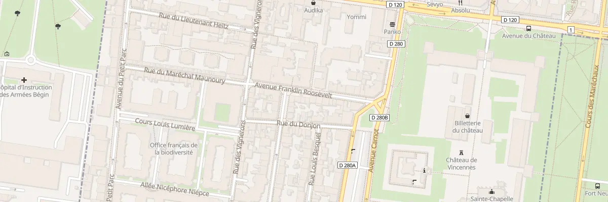 Plan du 15 Av Franklin Roosevelt à Vincennes