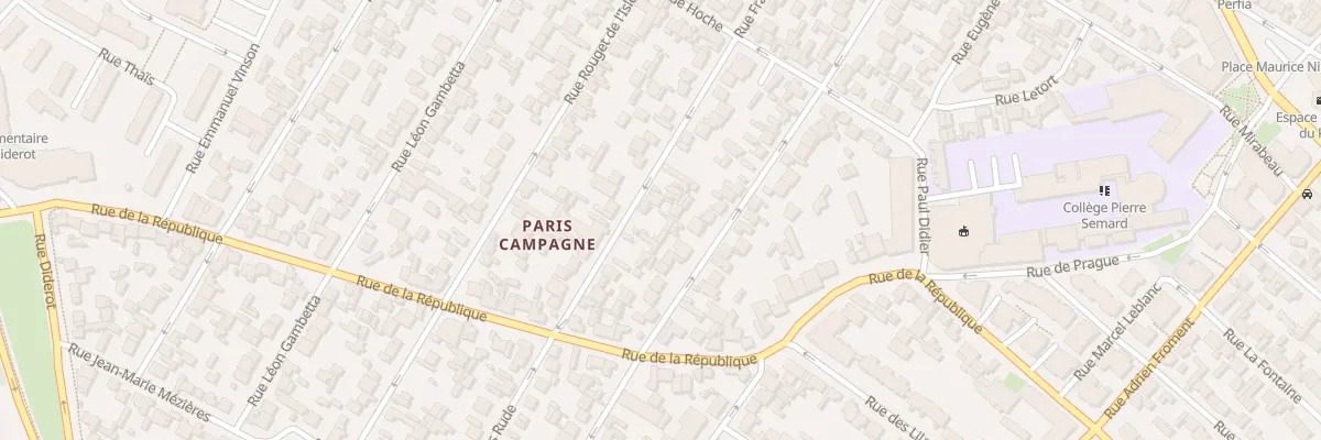 Plan du 67 Rue Francois Rude à Drancy