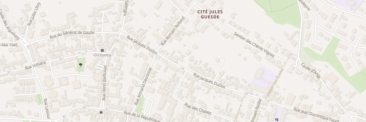 Plan du 93 Rue Jacques Duclos à Montataire