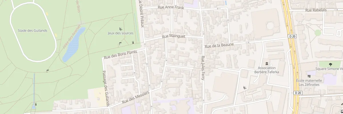 Plan du 28B Rue des Roulettes à Montreuil