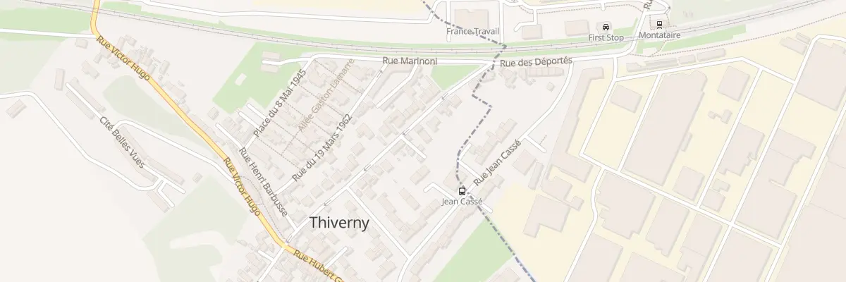 Plan du 22 Rue Jean Jaurès à Thiverny