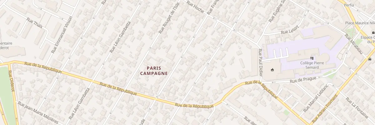 Plan du 65 Rue Francois Rude à Drancy