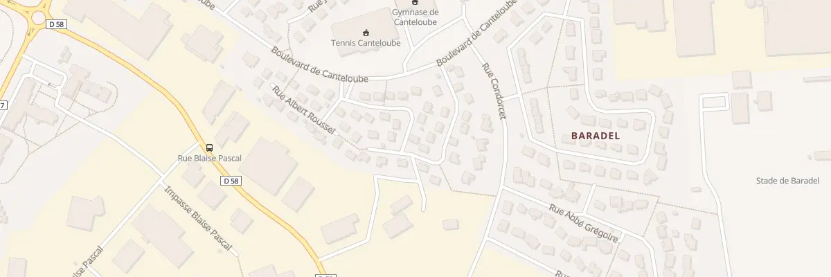Plan du 12 Rue Jean Philippe Rameau à Aurillac
