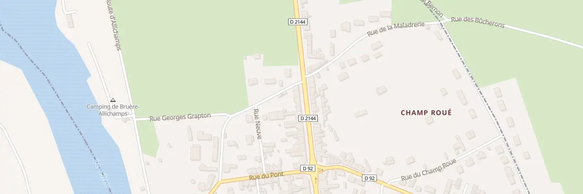 Plan du 21 Rte de Bourges à Bruère-Allichamps