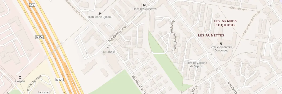 Plan du 92Q Rue de l’Essonne à Évry-Courcouronnes