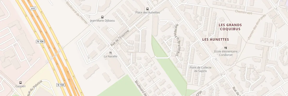 Plan du 92N Rue de l’Essonne à Évry-Courcouronnes