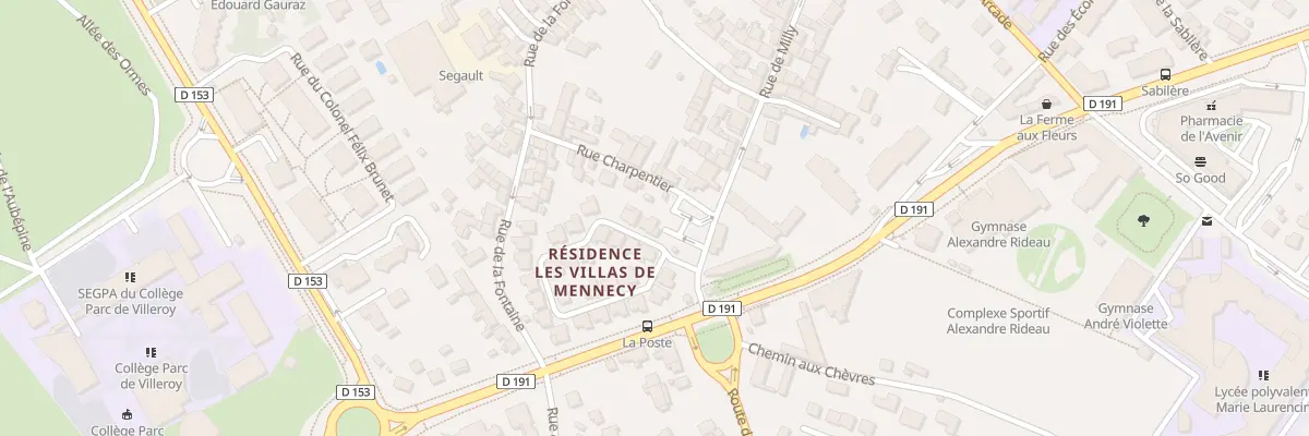 Plan du 40 Rue de Milly à Mennecy