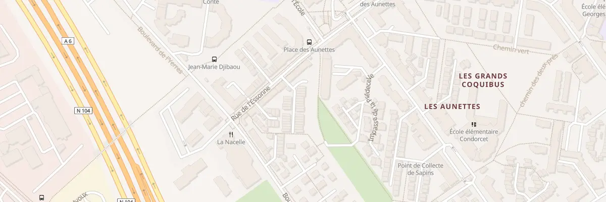Plan du 92F Rue de l’Essonne à Évry-Courcouronnes