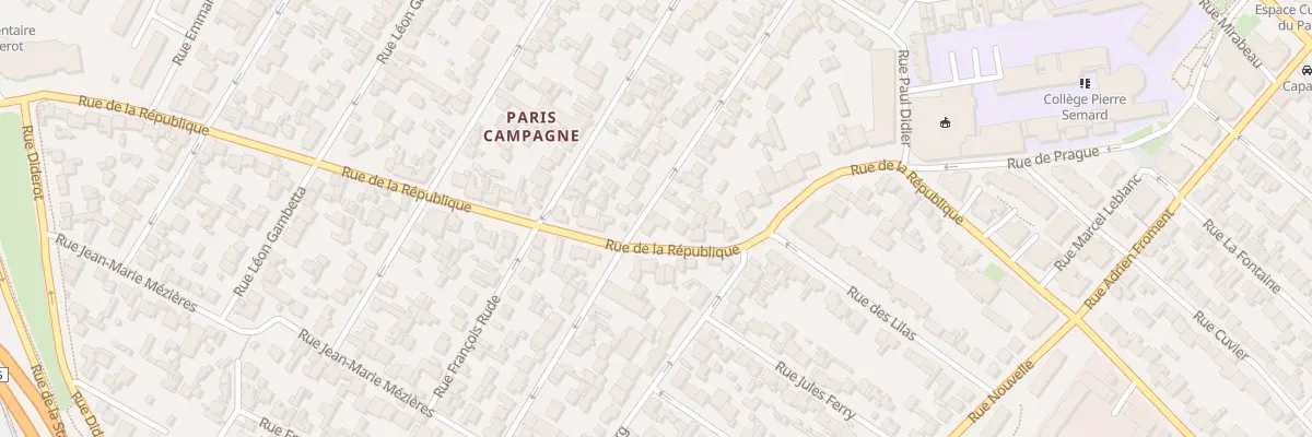Plan du 37 Rue Lamartine à Drancy