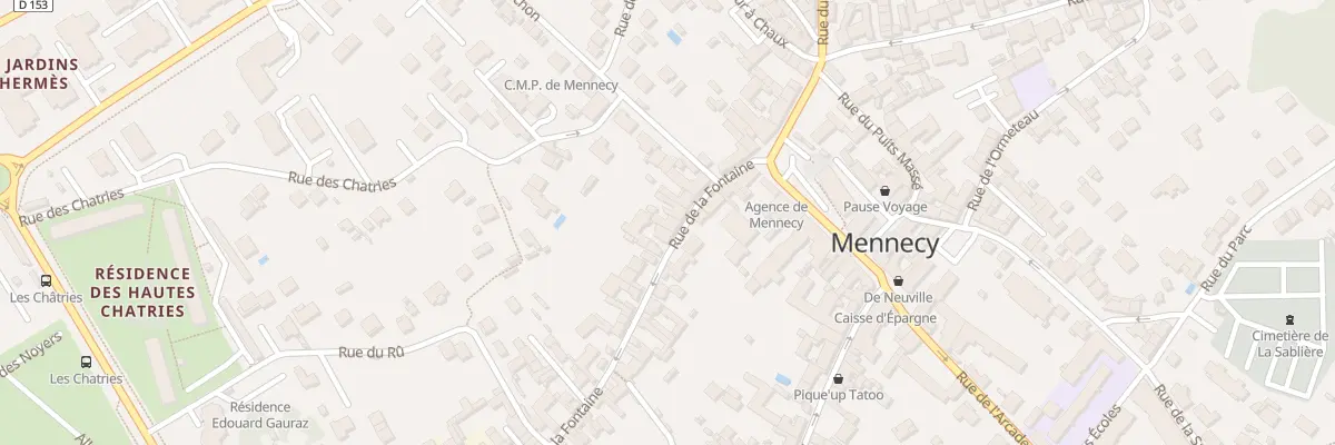 Plan du 10 Rue La Fontaine à Mennecy