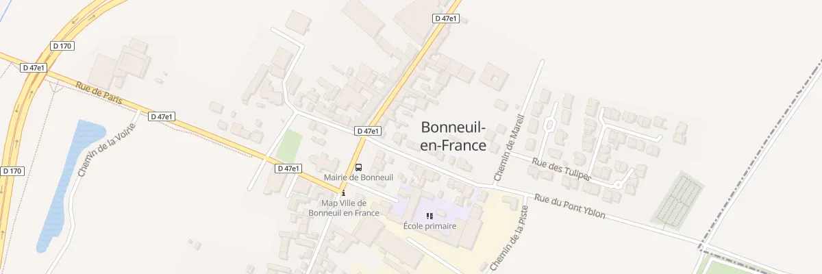 Plan du 5 Rue du Pont Yblon à Bonneuil-en-France