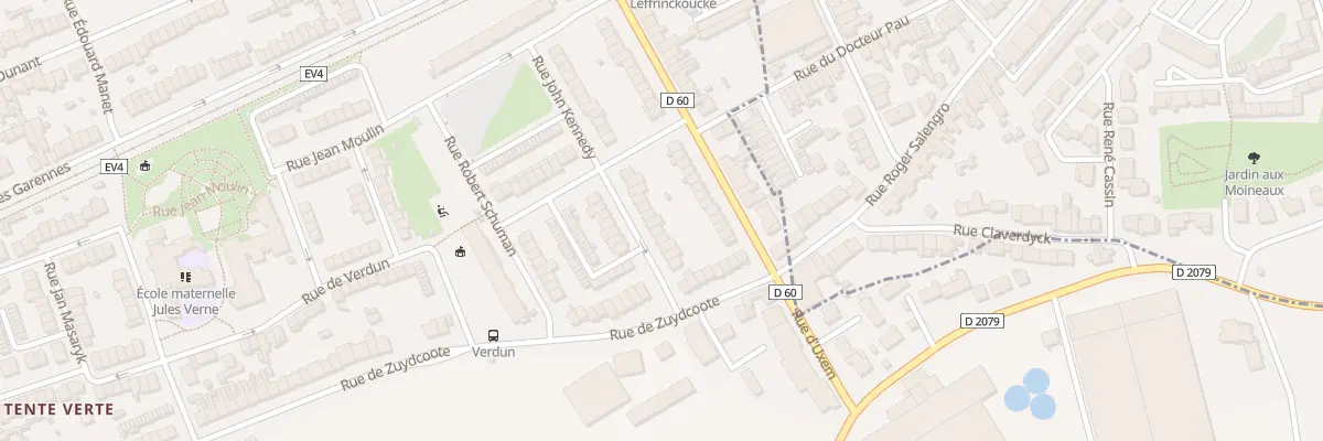 Plan du 58 Rue John Kennedy à Dunkerque