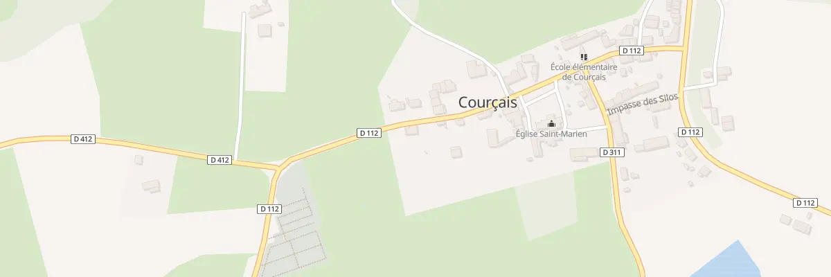 Plan du 5060 Le Bourg à Courçais