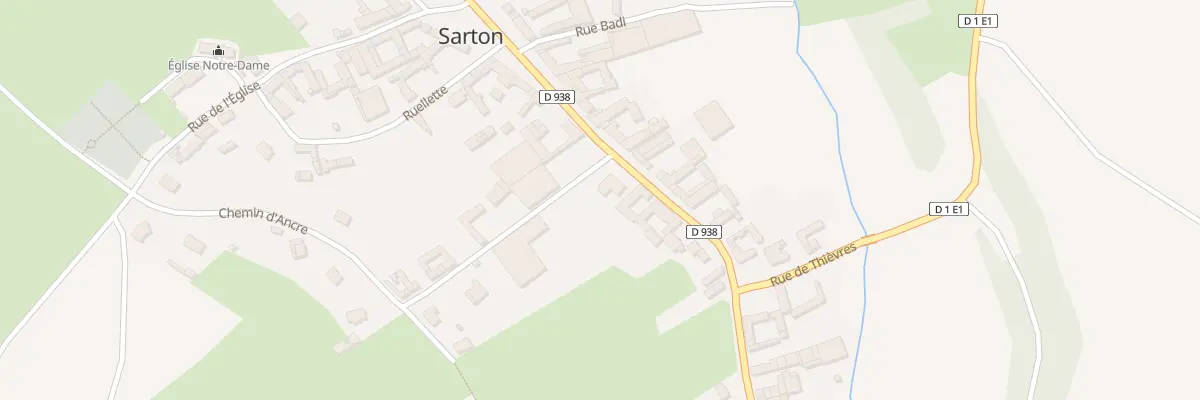 Plan du 1 Rue Neuve à Sarton