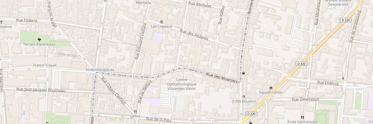 Plan du 24 Rue des Meuniers à Montreuil