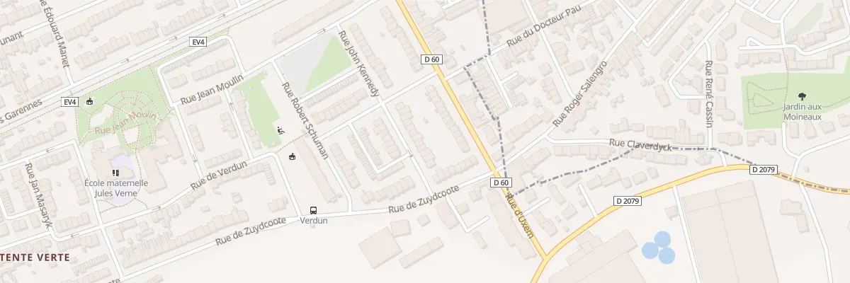 Plan du 52 Rue John Kennedy à Dunkerque