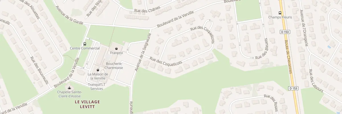 Plan du 1 Rue des Coquelicots à Mennecy