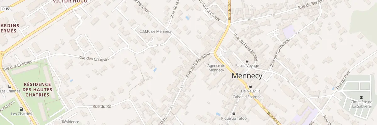 Plan du 6 Rue La Fontaine à Mennecy
