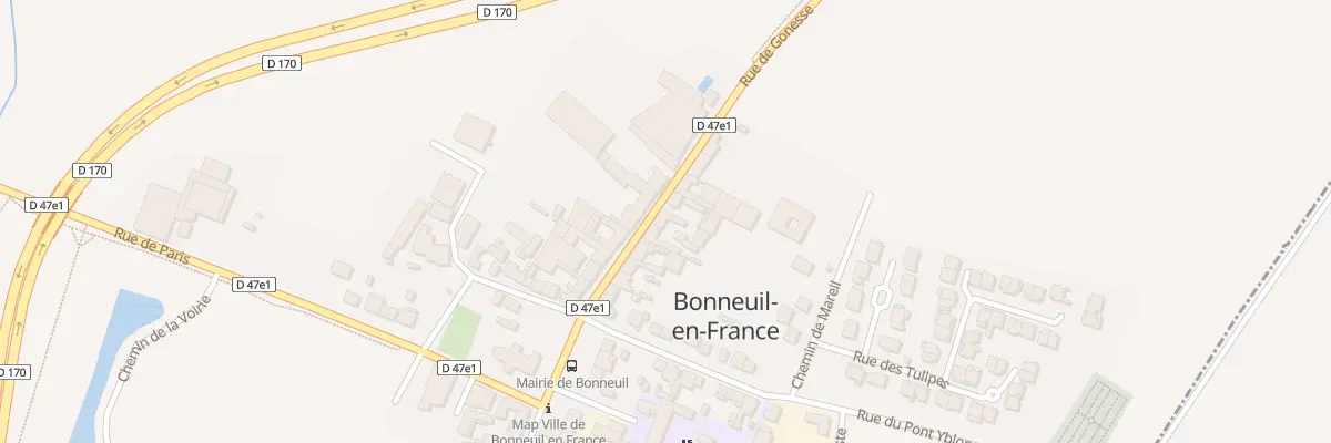 Plan du 14 Rue de Gonesse à Bonneuil-en-France