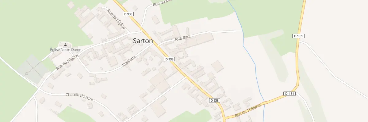 Plan du 11 Rte d’Albert à Sarton