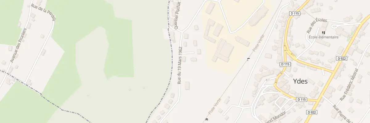 Plan du 2 Rue du 19 Mars 1962 à Ydes