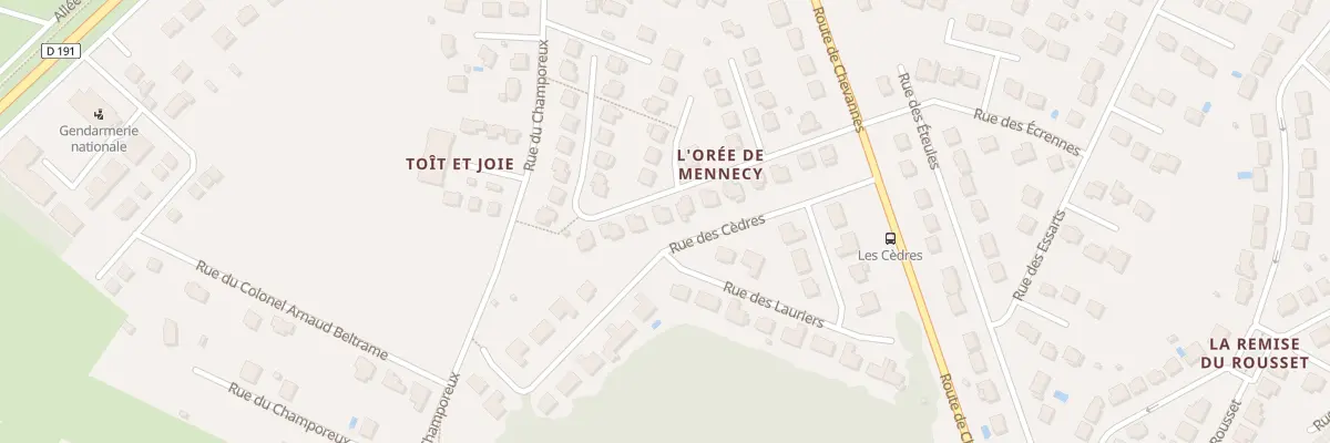 Plan du 15 Rue des Mélèzes à Mennecy