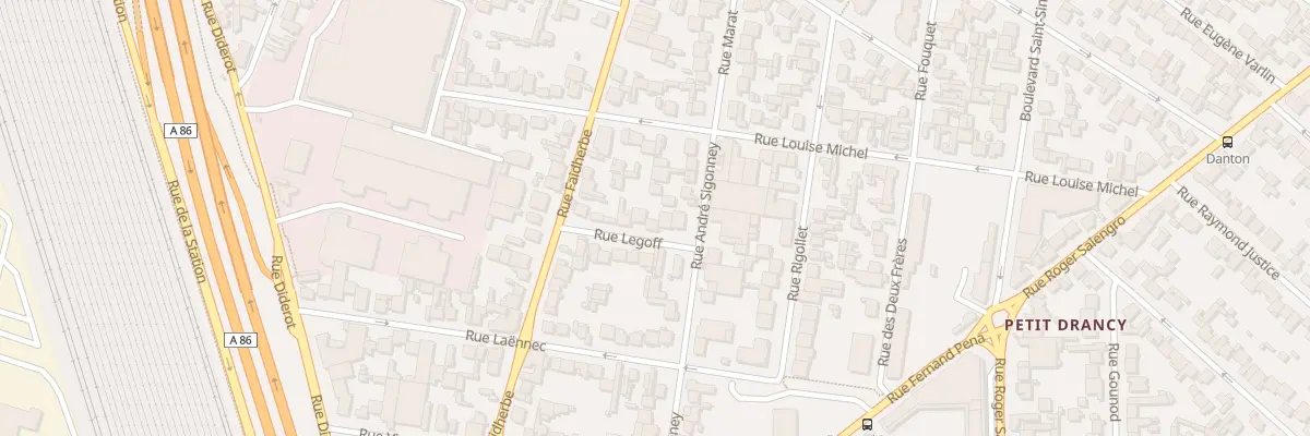 Plan du 8 Rue Legoff à Drancy