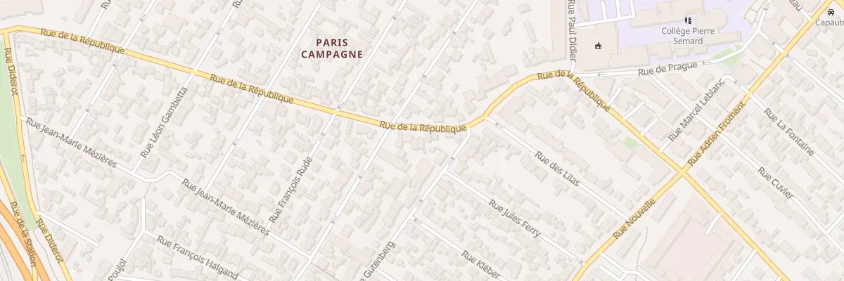 Plan du 173 Rue De La Republique à Drancy
